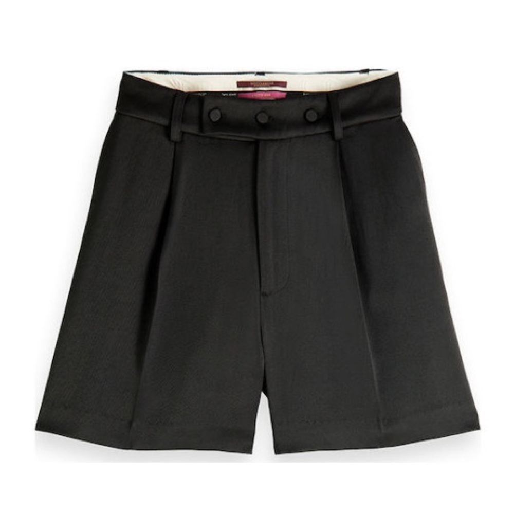 Scotch & Soda Shiny Twill Shorts Black size xs new with tags
